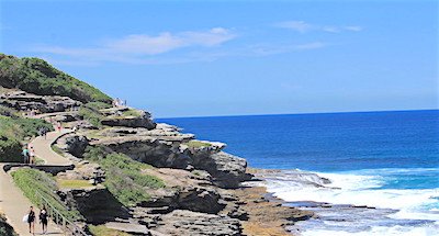 Bondi to Coogee coastal walk view